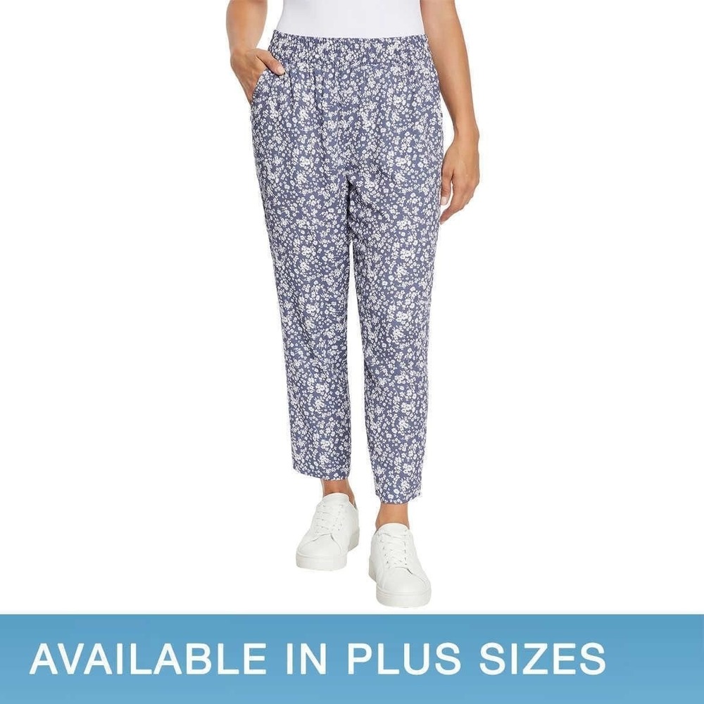 Jessica Simpson Ladies' Printed Pull-on Pant Size: S Color: Blue
